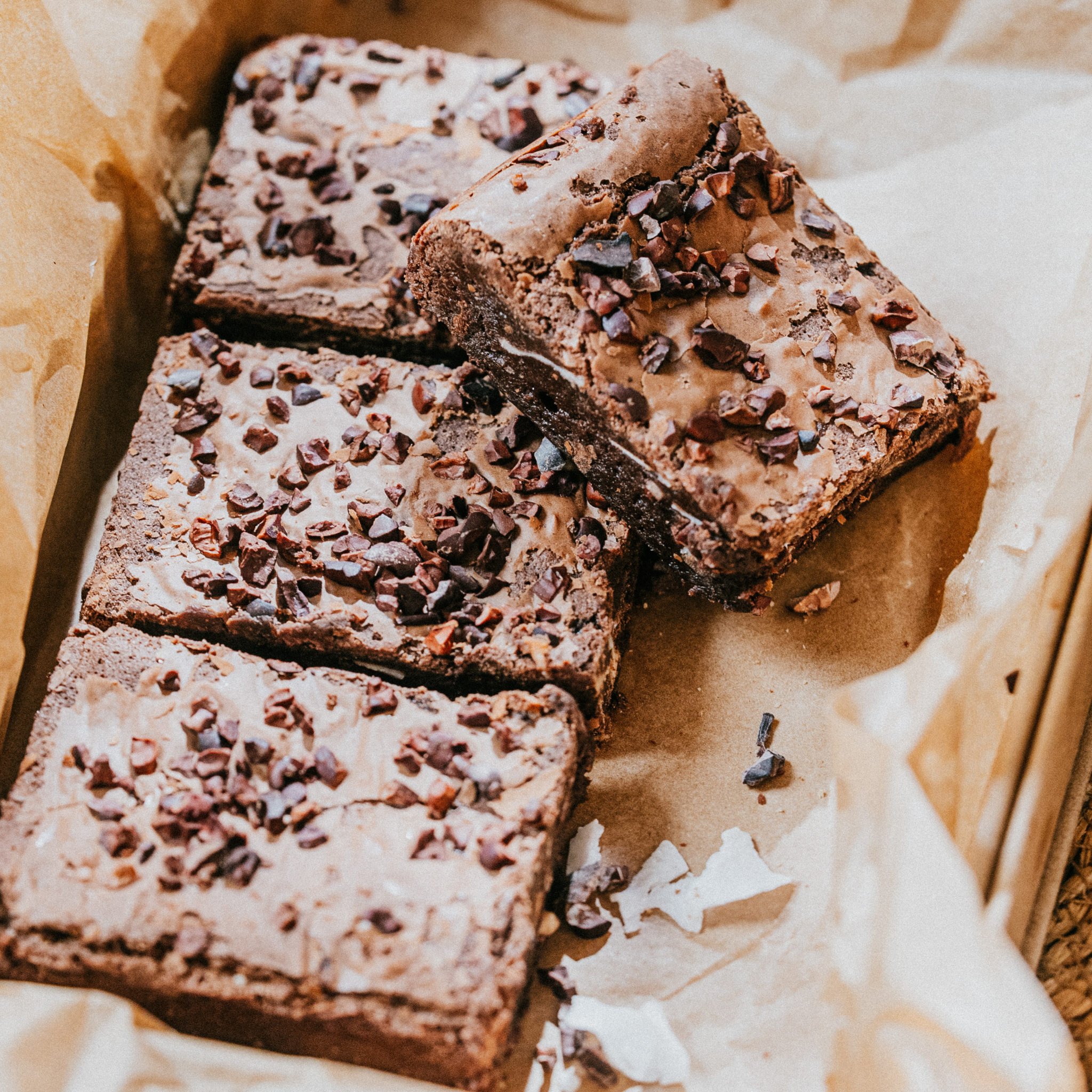 Grounded Joy: coconut & cacao brownie